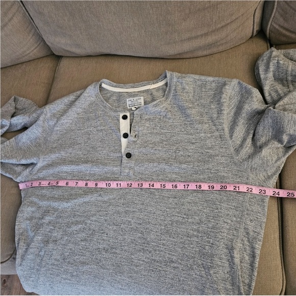 Rag & bone long sleeves shirt XL gray sweater shirt button front - Picture 5 of 12